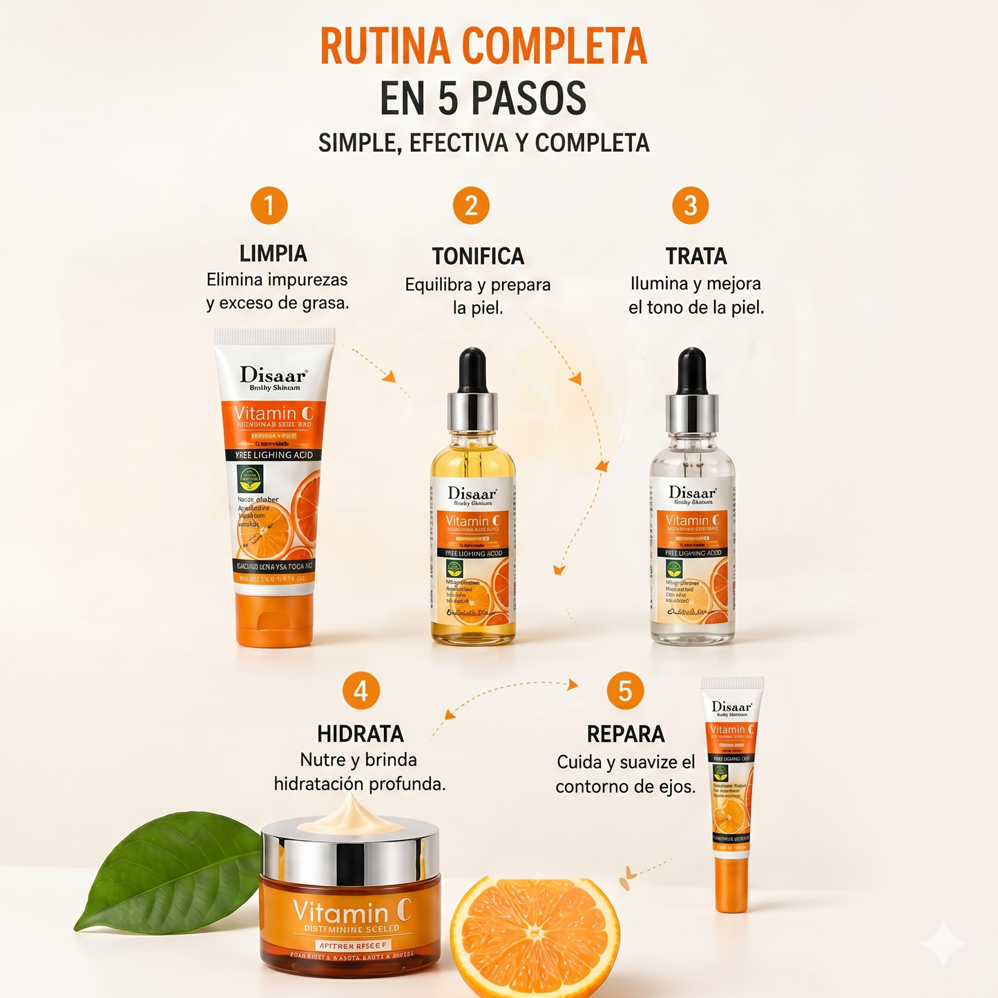Kit Facial Vitamina C Glow Radiante ✨