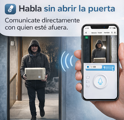 Timbre de Seguridad con Cámara WiFi y Visión Nocturna 🛡📹