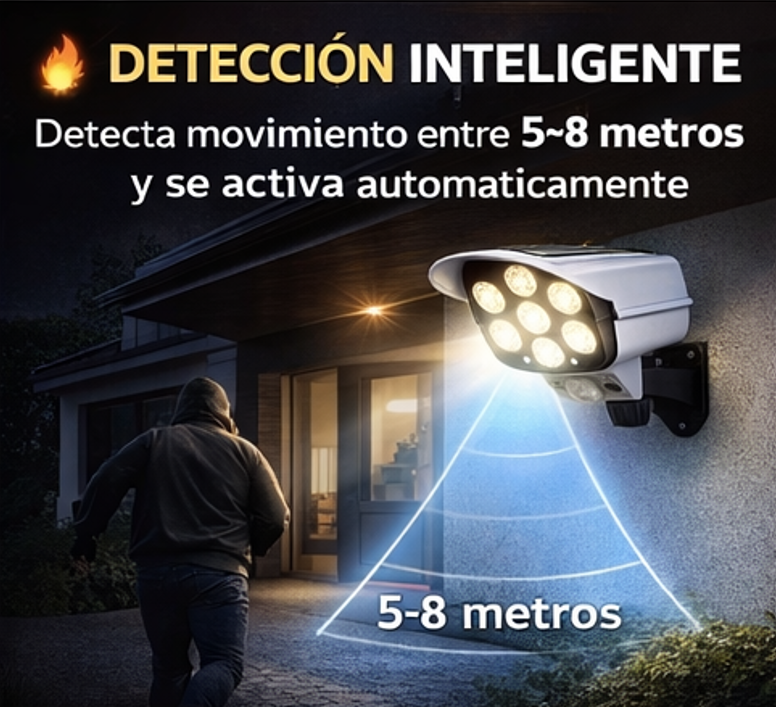Foco Solar de Seguridad 🚨
