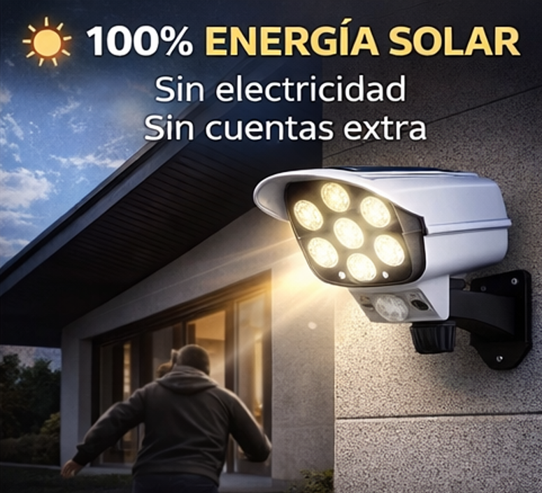 Foco Solar de Seguridad 🚨