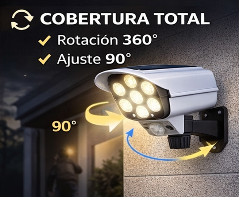 Foco Solar de Seguridad 🚨