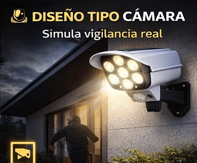 Foco Solar de Seguridad 🚨