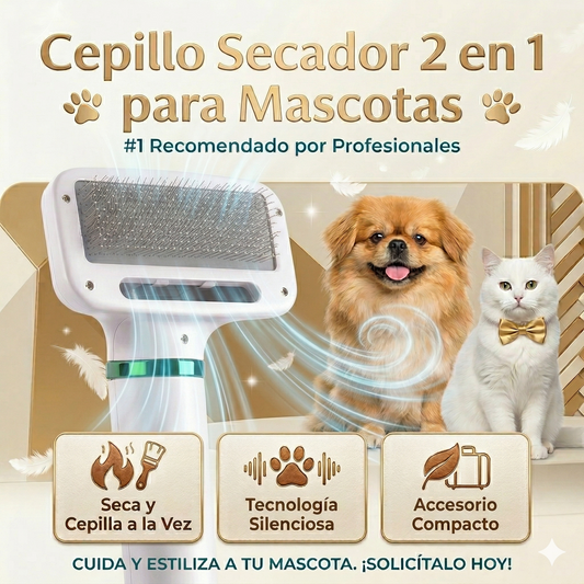 Cepillo Secador Pro para Mascotas 🐶🐱