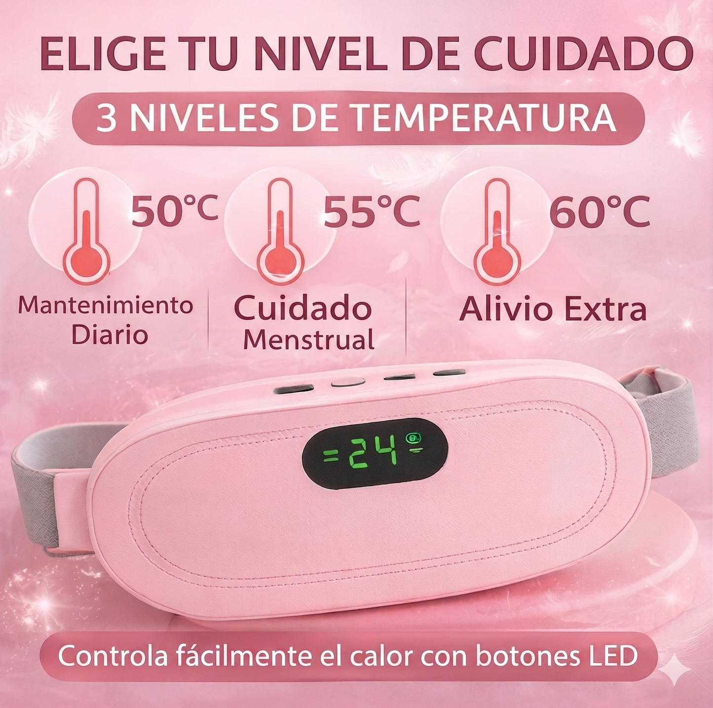 Cinturón Térmico Menstrual Portátil ✨