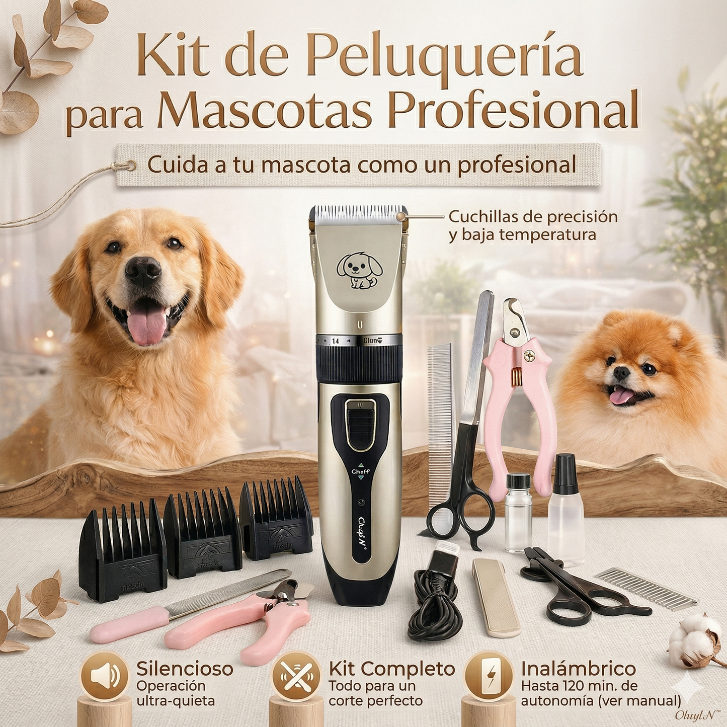 Kit de Peluquería para Mascotas Profesional 🐶
