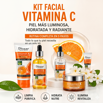 Kit Facial Vitamina C Glow Radiante ✨