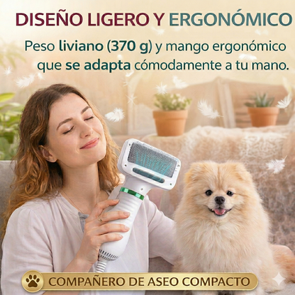 Cepillo Secador Pro para Mascotas 🐶🐱